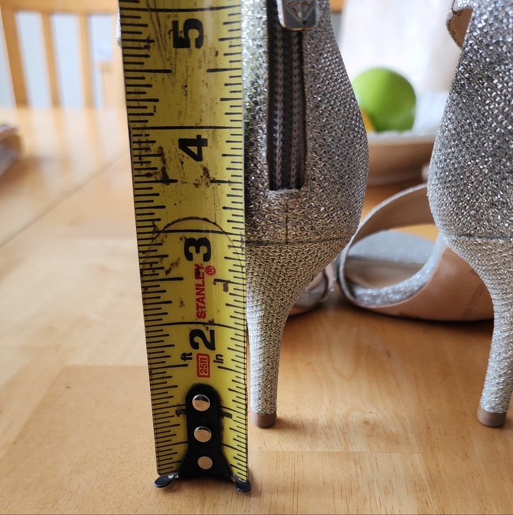 Antonio Melani Glittering Silver Heels - Picture 7 of 9